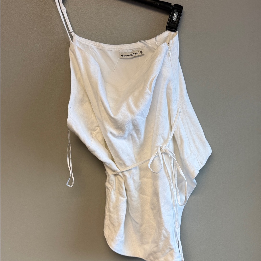 Abercrombie & Fitch NWT Linen Blend Tie Waist Cami Top M